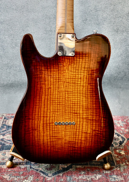 CP Thorton Thinline Classic II-European Fiddleback Ash-Tobacco Burst (S/N825) by CP Thornton