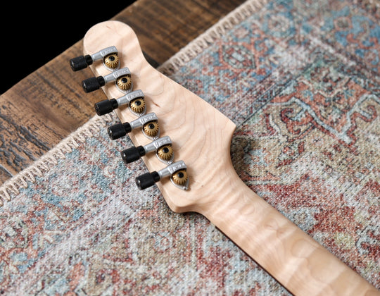 Deimel Firestar - Charcoal Blue / Natural Aluminum. Novak pickups + Leslee Circuit. NEW, (Authorized Dealer)