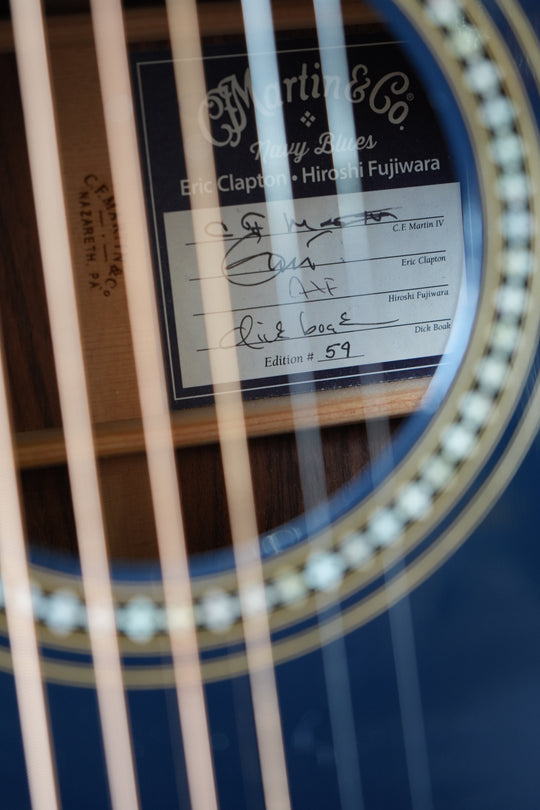 Martin Navy Blues Eric Clapton by Hiroshi Fujiwara by Martin Guitar