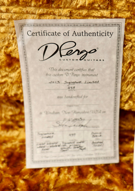 D’Pergo 2013 Signature Limited