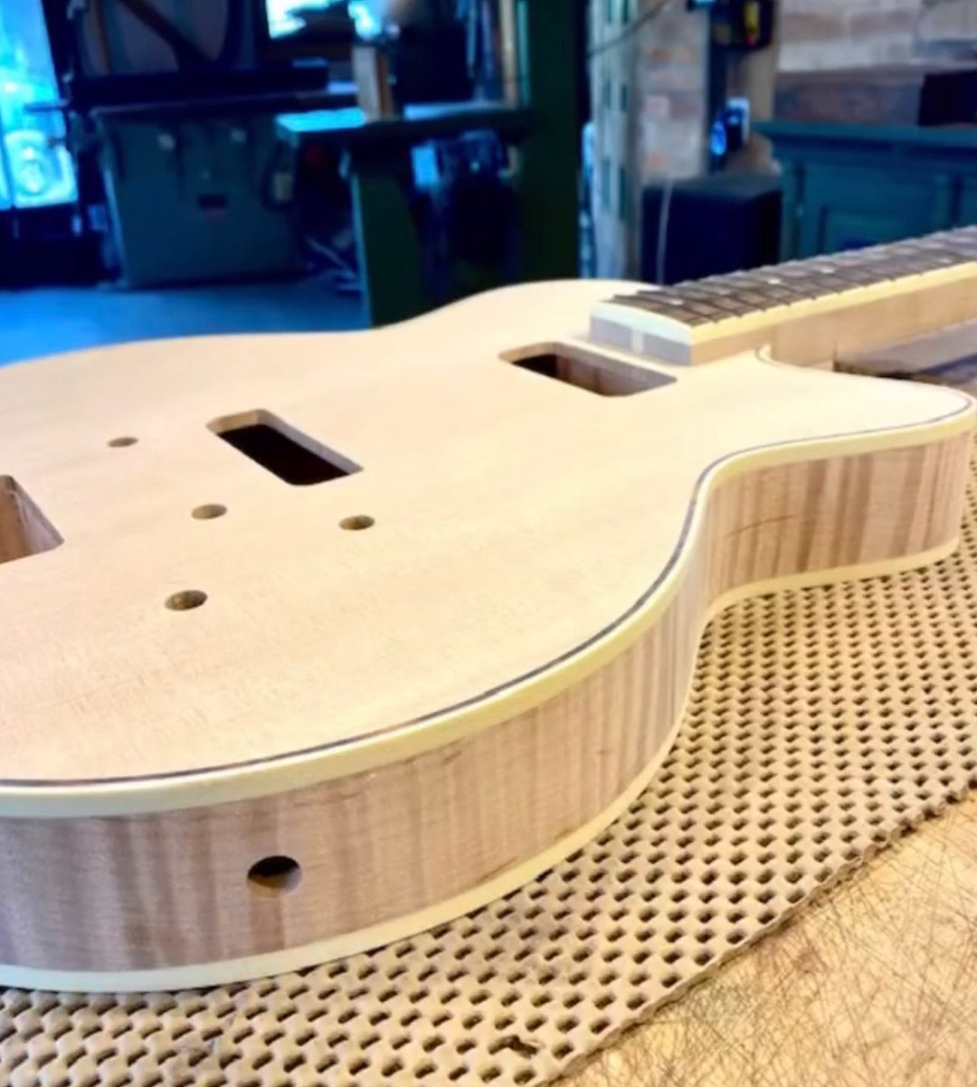 Yanuziello Electric 2021 - Natural. Duncan Custom Shop S Dynasonics &amp; Mastery. Spruce / Curly Maple. by Yanuziello