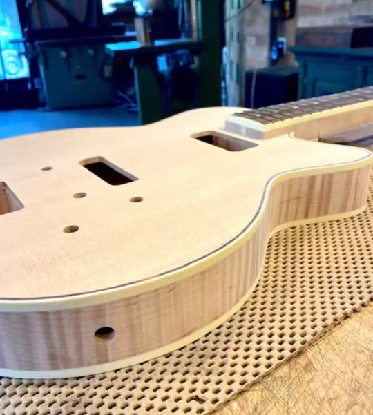 Yanuziello Electric 2021 - Natural. Duncan Custom Shop S Dynasonics &amp; Mastery. Spruce / Curly Maple. by Yanuziello