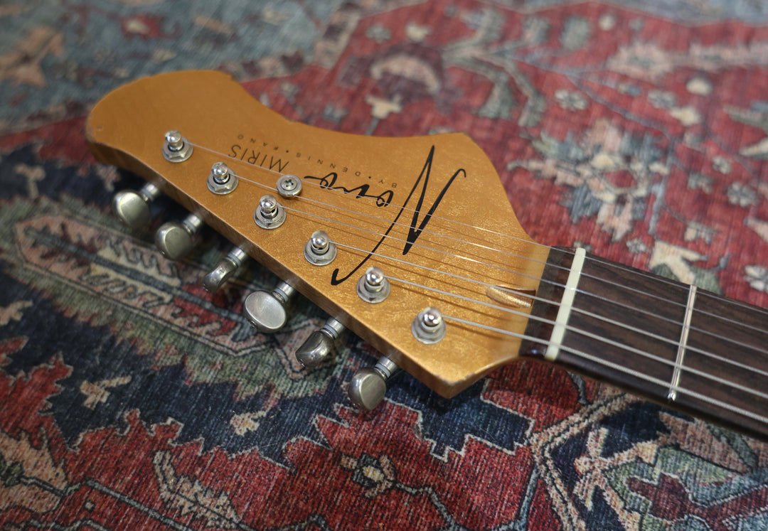 Novo Guitars Miris J - Aztec Gold / Lollar Gold Foils. Ash / Flame-Maple. NEW, Authorized Dealer) by South Shore Guitar Boutique