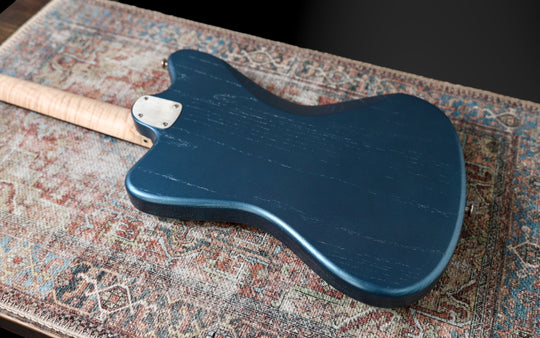 Deimel Firestar - Charcoal Blue / Natural Aluminum. Novak pickups + Leslee Circuit. NEW, (Authorized Dealer)