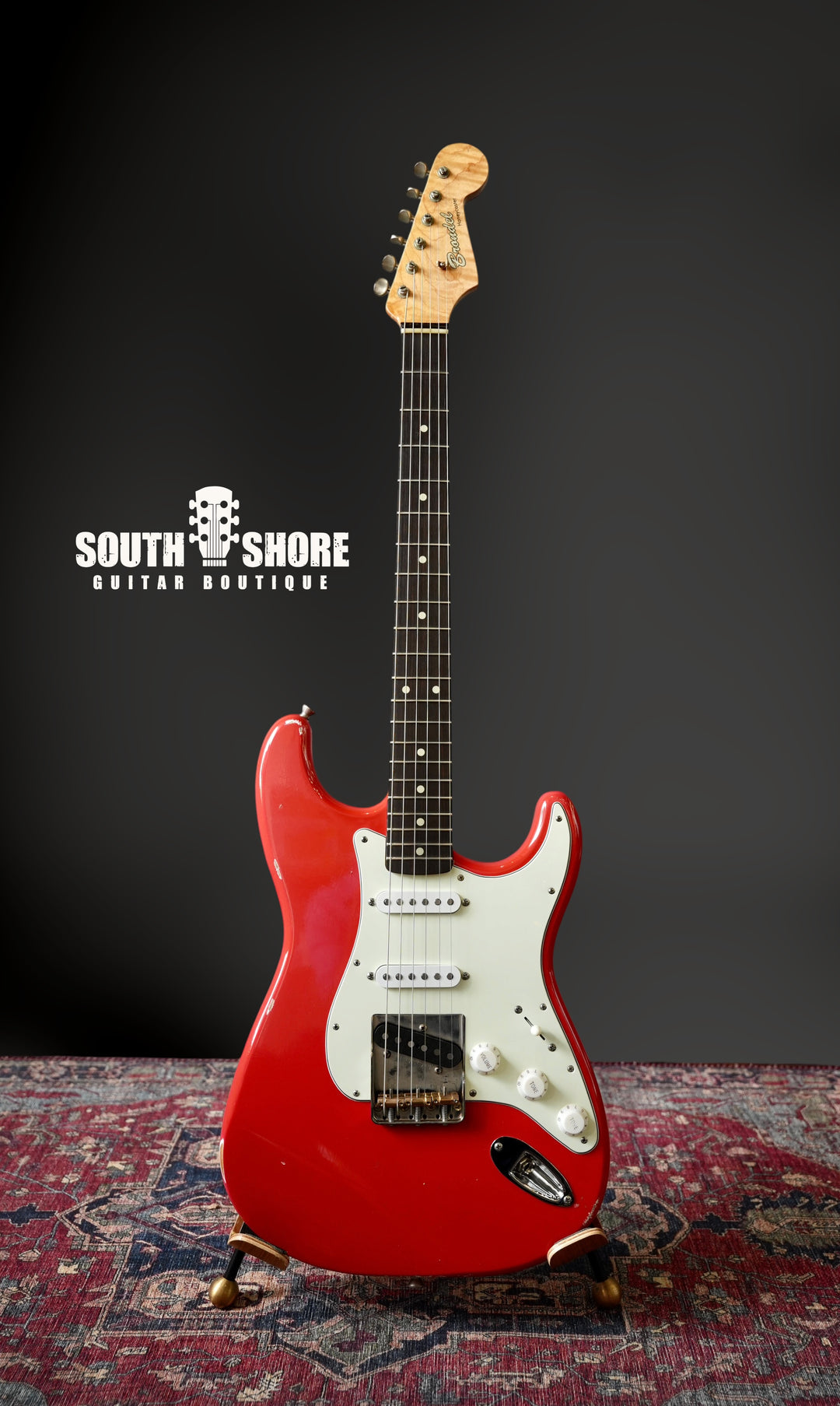 Brondel Honeycaster Hybrid - Fiesta Red w/ Ron Ellis pickups (Authorized Dealer) by Brondel