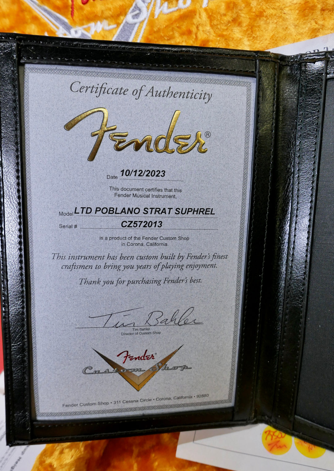 Fender Custom Shop LTD Poblano Strat Suphrel-Super Faded Aged 3-Color Sunburst (Au by Fender