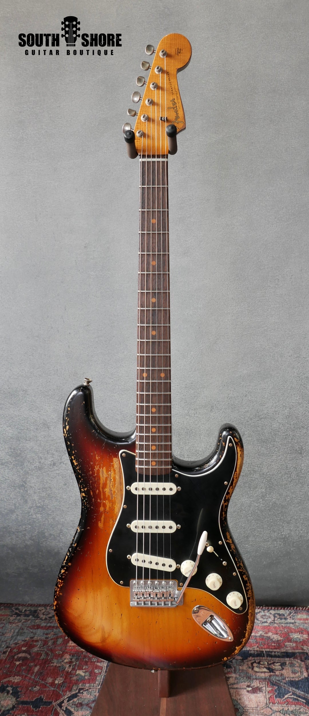 Fender Custom Shop LTD Poblano Strat Suphrel-Super Faded Aged 3-Color Sunburst (Au by Fender