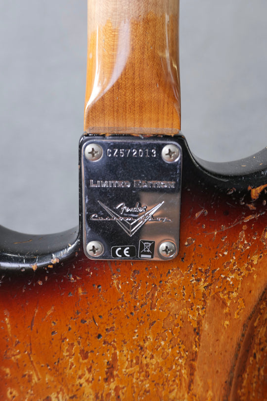 Fender Custom Shop LTD Poblano Strat Suphrel-Super Faded Aged 3-Color Sunburst (Au by Fender