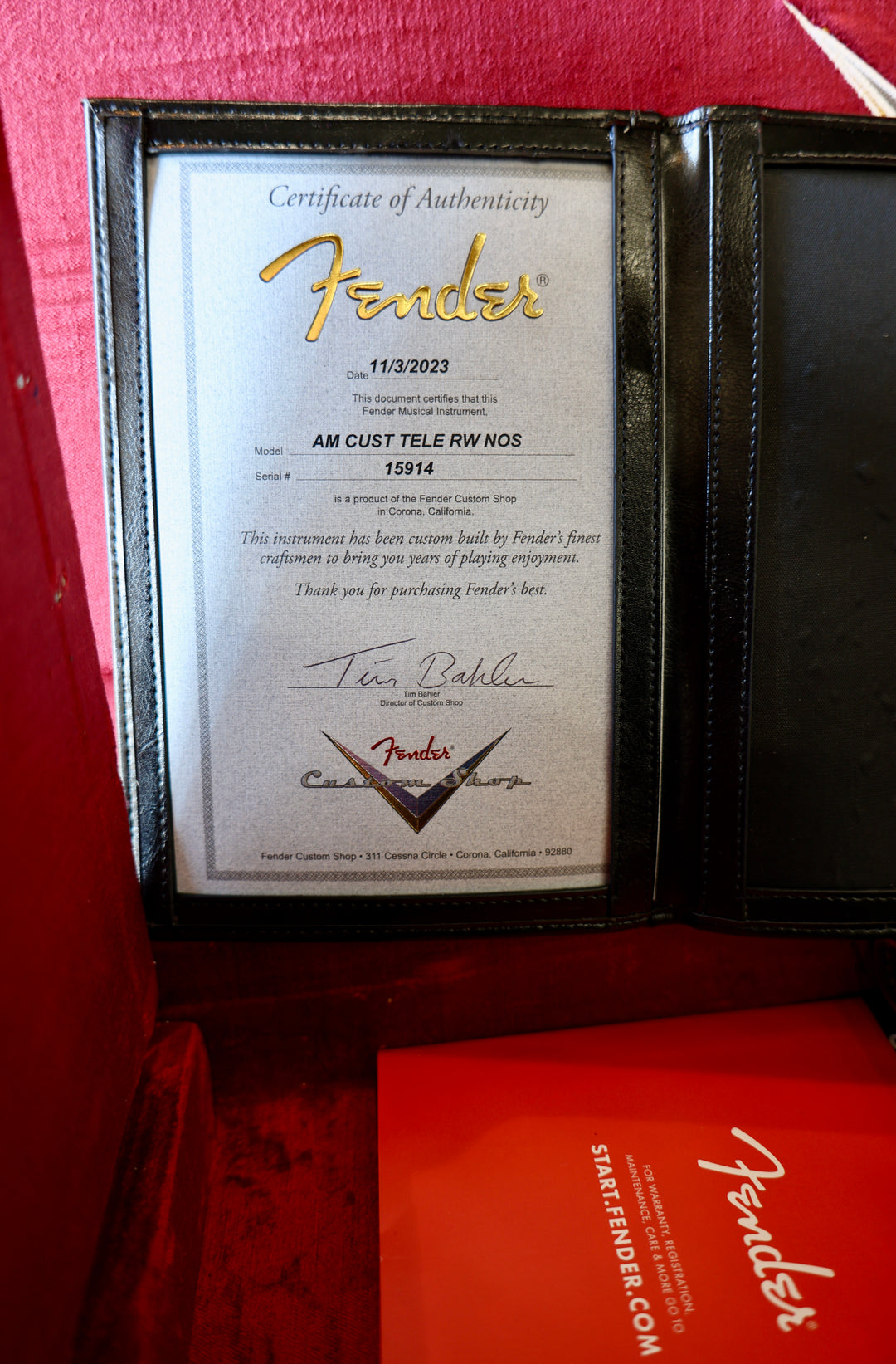 Fender Custom Shop American Custom Tele NOS RW - Charcoal Frost Metallic by Fender