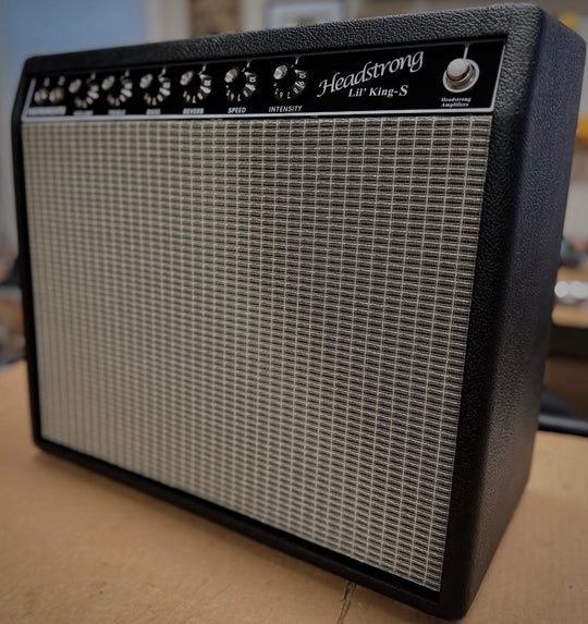 Headstrong Lil’ King S - 25W w/ 6l6’s - Black-Silver cloth 12” GA-SC30. NEW, (Authorized Dealer)