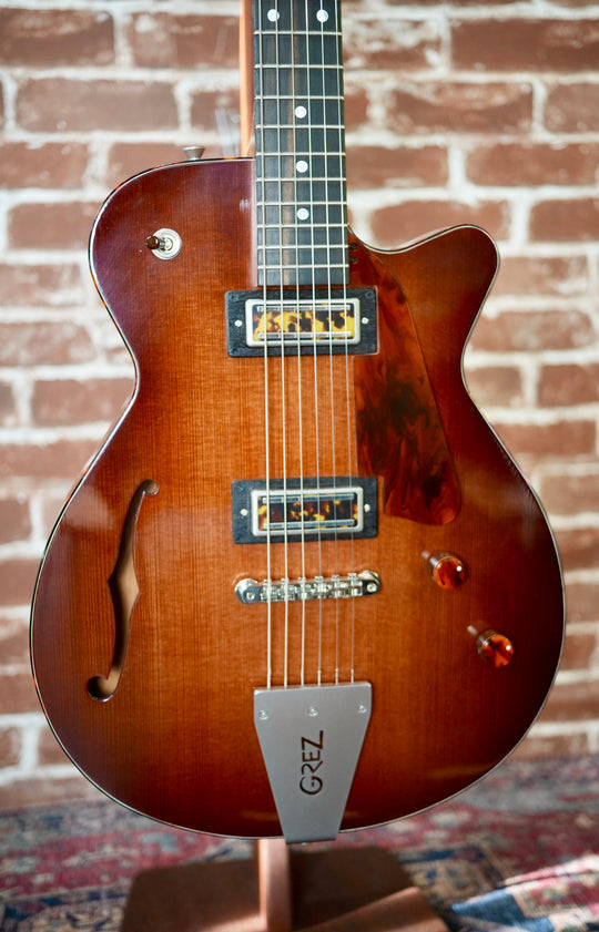 Grez Mendocino F with a Burst Top (S/N2608C) by Grez Guitars