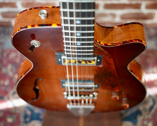 Grez Mendocino F with a Burst Top (S/N2608C) by Grez Guitars