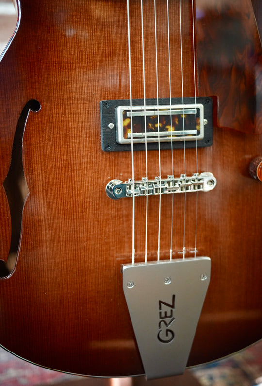 Grez Mendocino F with a Burst Top (S/N2608C) by Grez Guitars