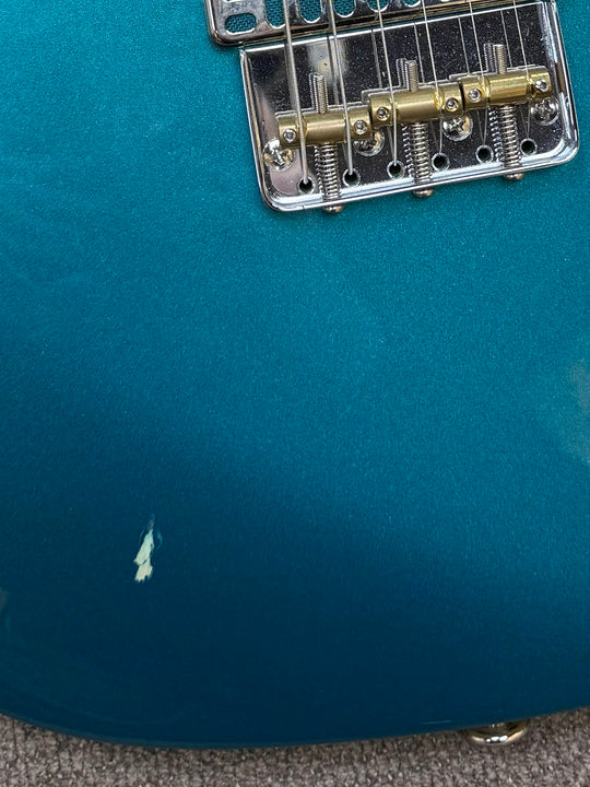 CP Thornton Classic II, 2022, Teal / Cream w/ matching Dual Foils & 5A Flame Maple Neck NEW (Authorized Dealer)