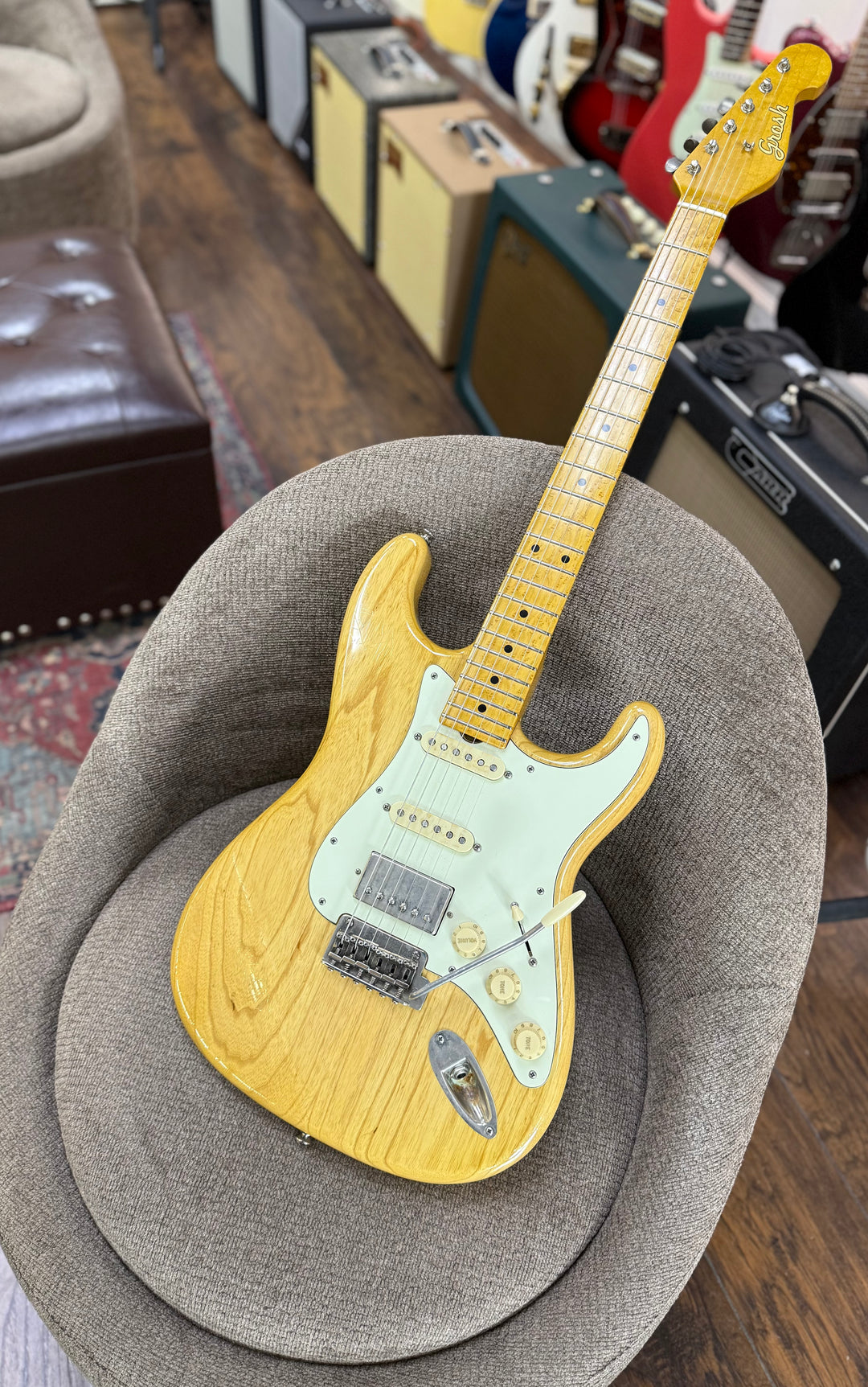 Grosh NOS Retro HSS Aged Vintage Natural