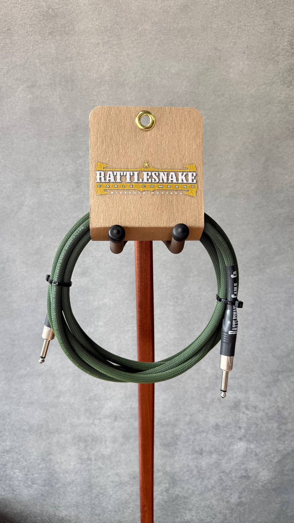 Rattlesnake 10' Standard Instrument Cable (Straight to Straight, Radar Olive)