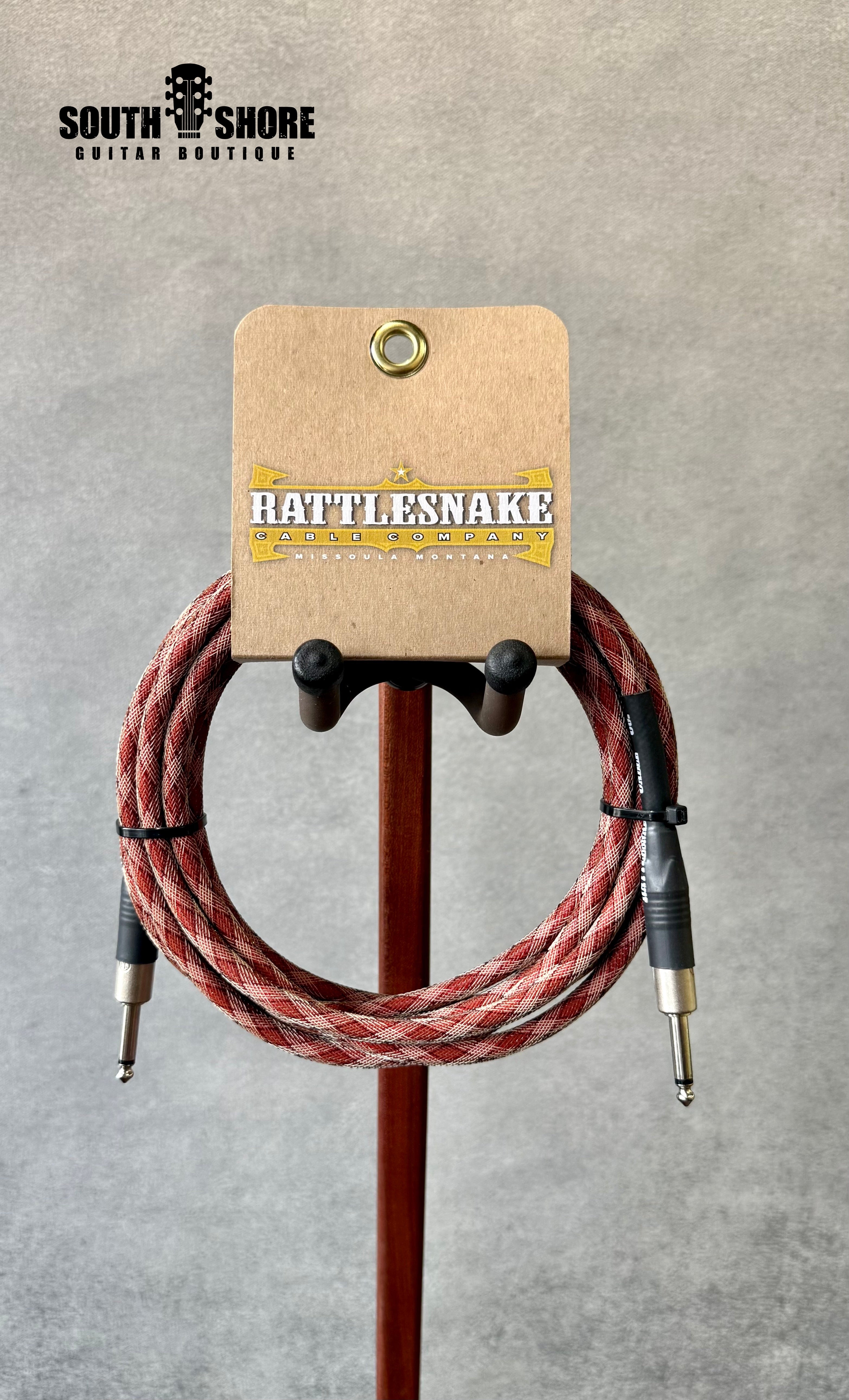 Rattlesnake 15' Standard Straight to Straight - Red Snake (Authorized Dealer) by Rattlesnake Cable Company