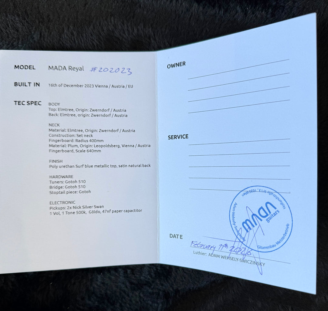 MADA Reyal - Suf Blue Metallic. NEW (Authorize Dealer) by Mada