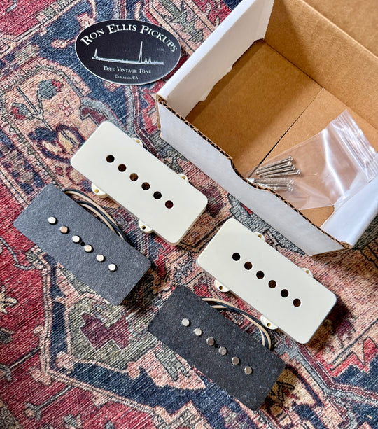 Ron Ellis Jazzmaster Pickup Set w/Antique Parchment Covers (Authorized Dealer) by Ron Ellis