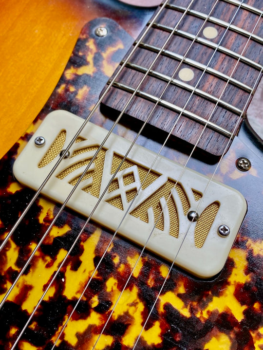 Waterslide S-Style W/ Mojo Lap-Steal and Gold-Foil Pickups, 2020 Sunburst NEW (Authorized Dealer)