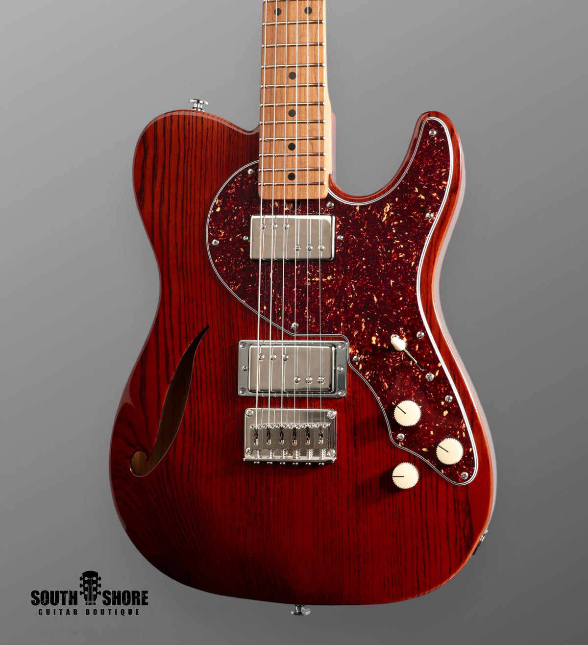 CP Thornton Thinline - 2024 - Translucent Brown w/ Enhanced Pores. Righteous Sound Pickups, Splittable WRHB Set. **MINT** (Authorized Dealer) by CP Thornton