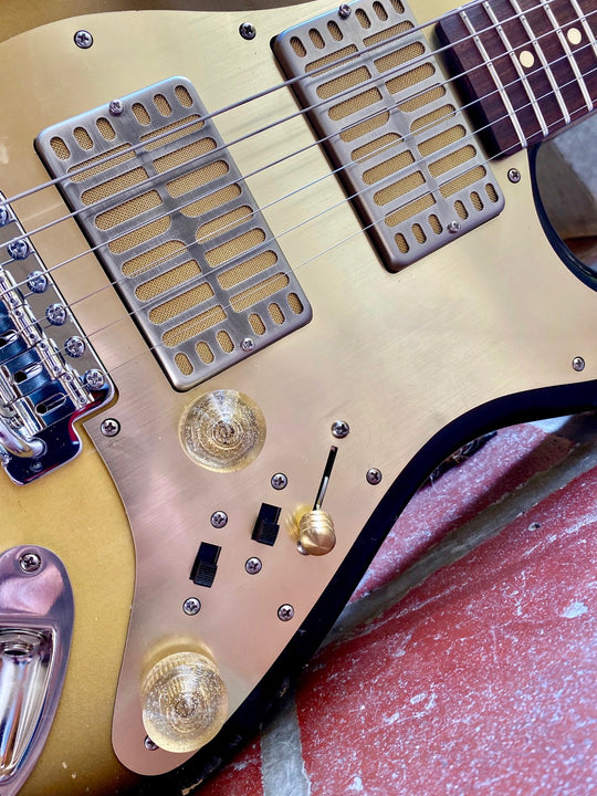 Waterslide S-Style W/ Dual Foils Aged Two-Tone Sunburst Nitro Finish (Authorized Dealer)