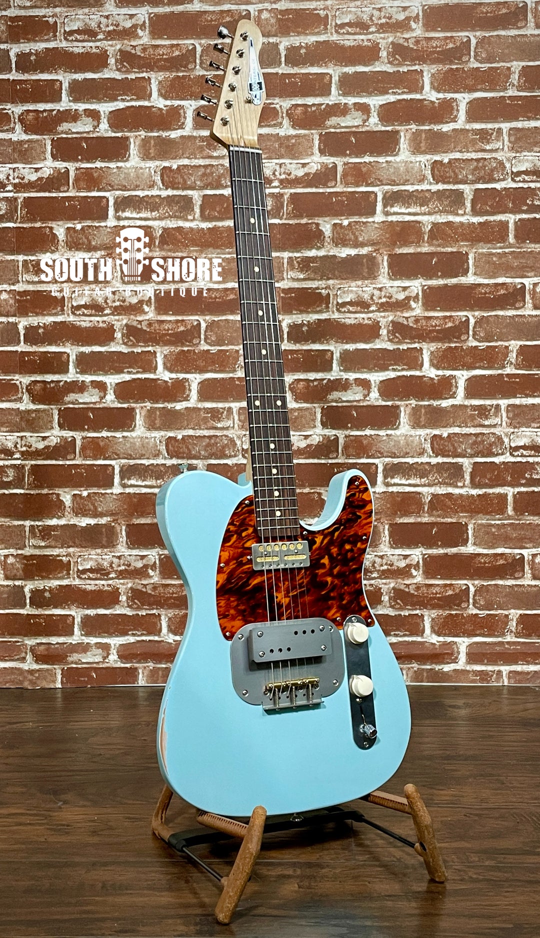 Waterslide Guitars T-Style Coodercaster 2022 Aged Sonic Blue NEW (Authorized Dealer)