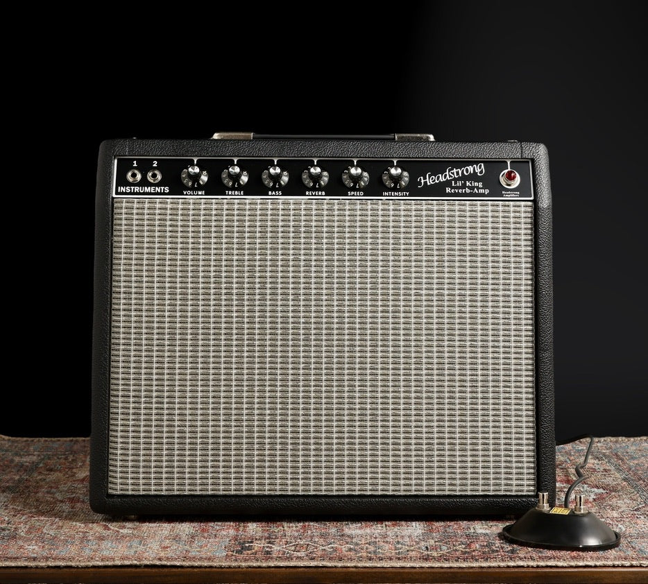 Headstrong Lil’ King Reverb - Black / Aged Silver. GA-SC64 12”
