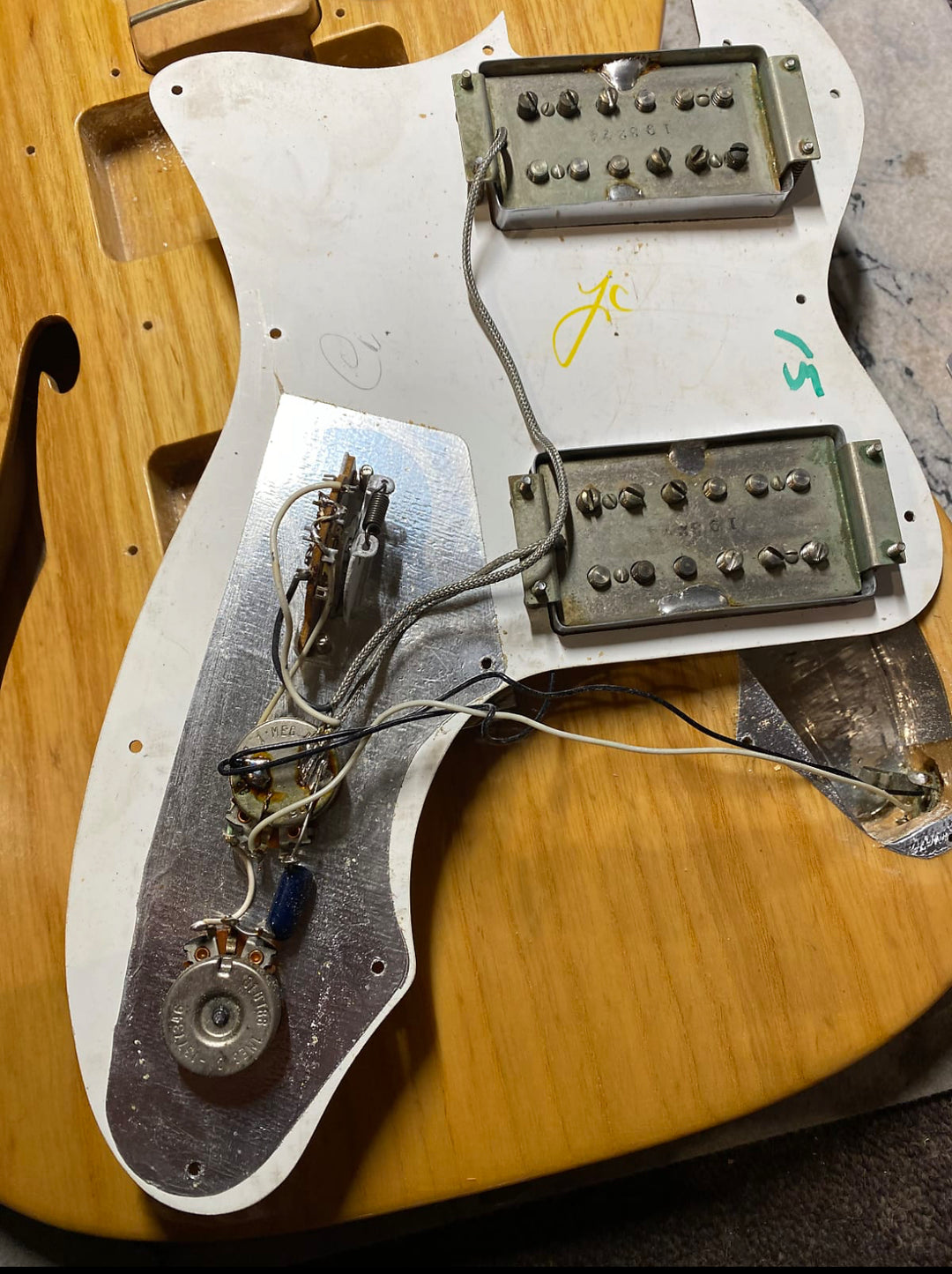 Fender Telecaster Thinline 1973 - Natural - Wide Range Humbuckers - OHSC included