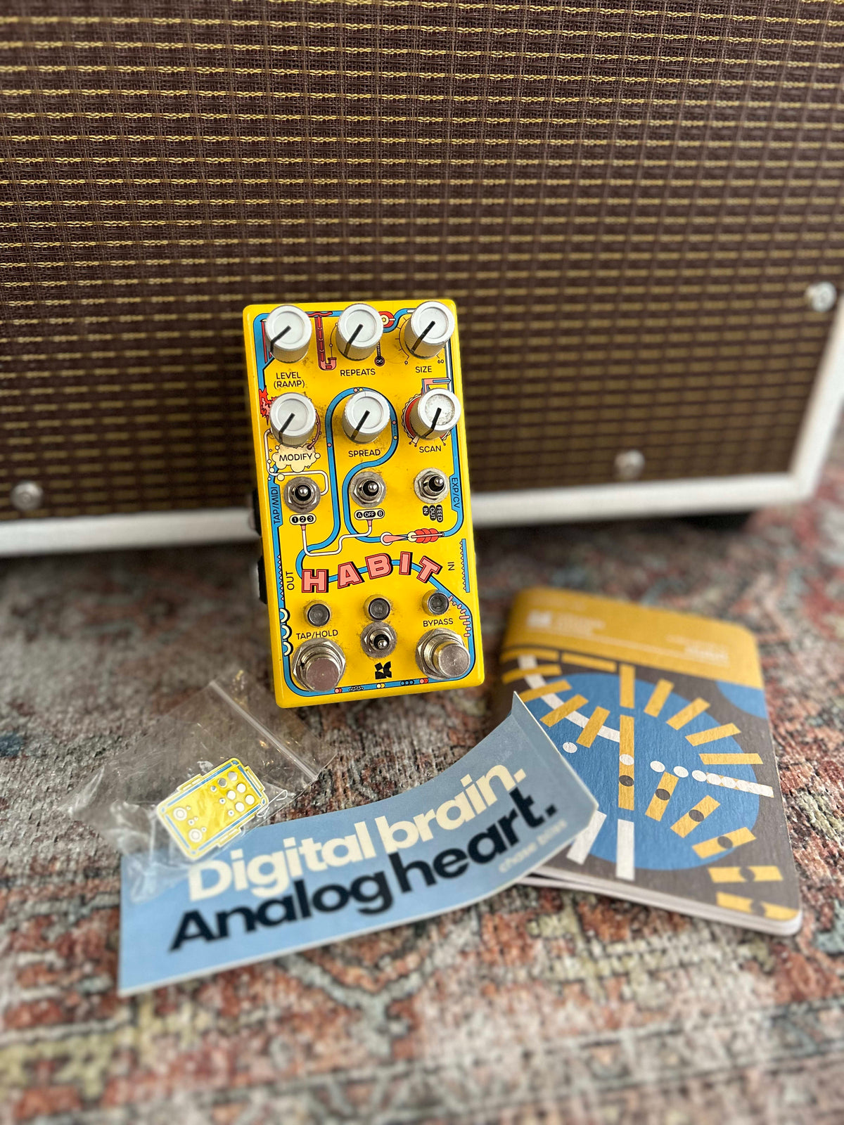 Chase Bliss Audio Habit Echo Collector 2023 - 2024 - Yellow Graphics. Pre-Owned by Chase Bliss Audio