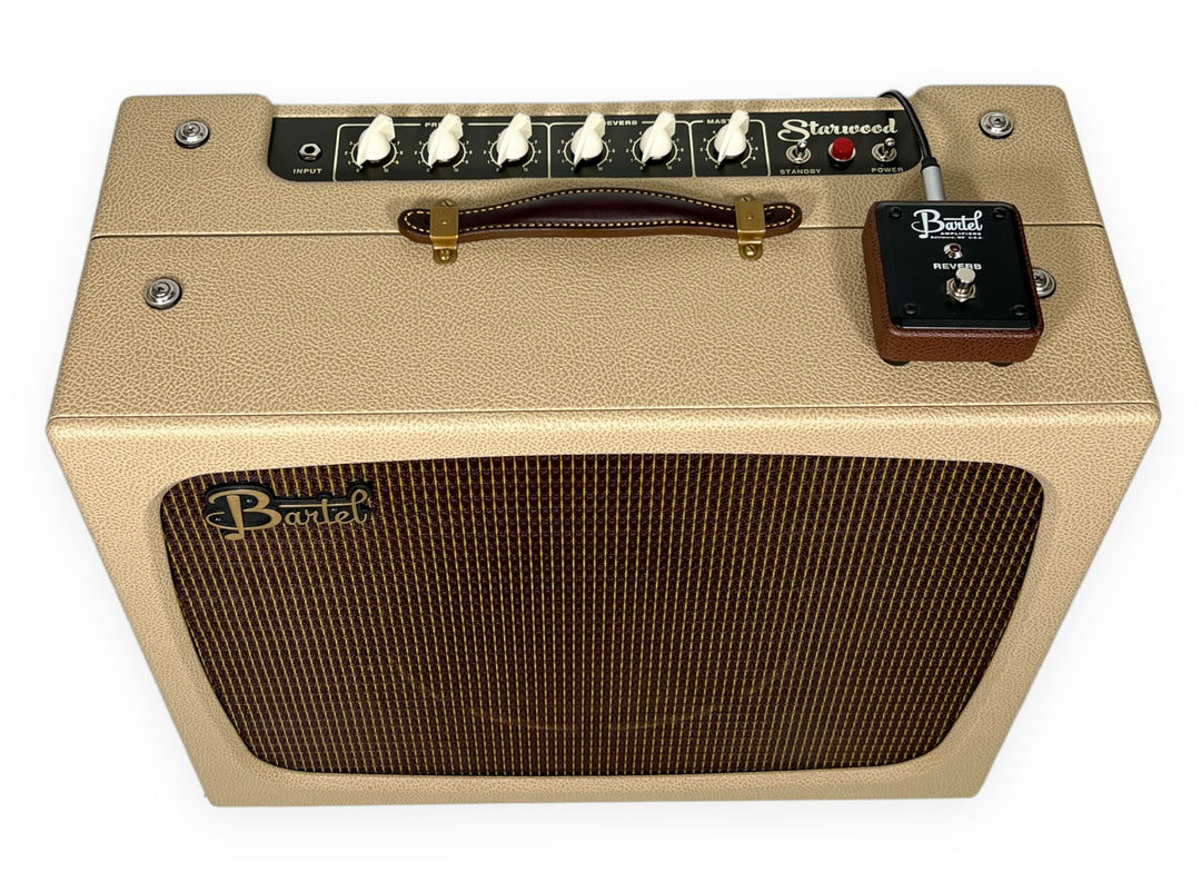 Bartel Amps Starwood (Store demo model / 2022) Cream / Oxblood Grill. New, re-tubed w/ same model TAD Tubes (Authorized Dealer)
