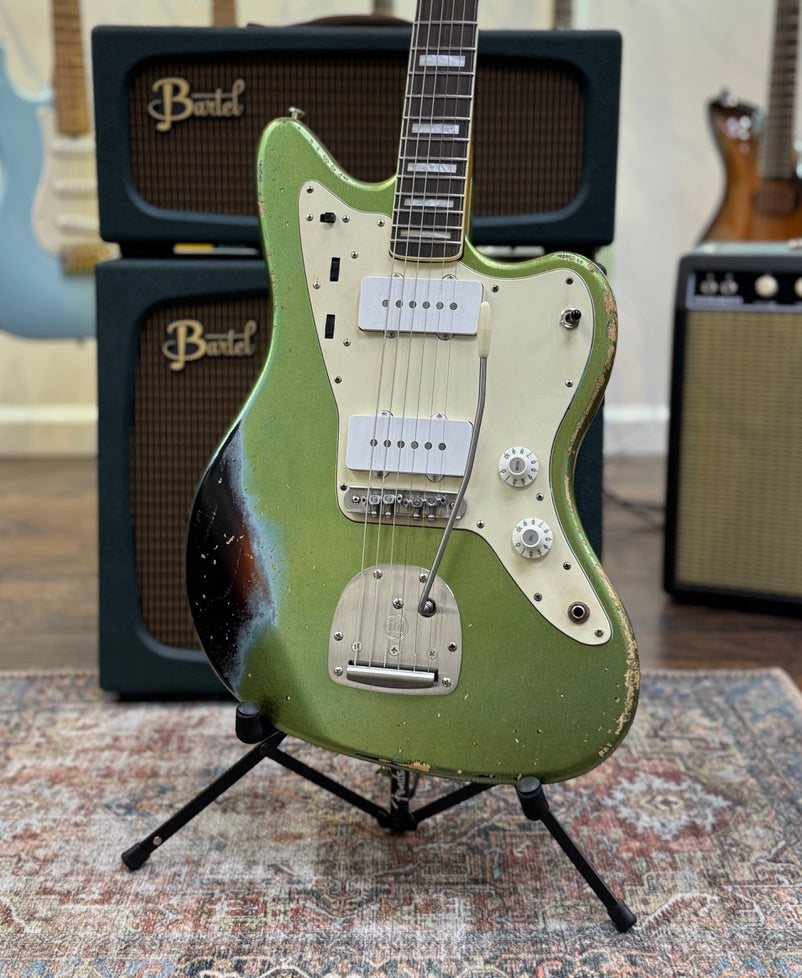 Berly J-Master - Metallic Green/Sunburst Nitro