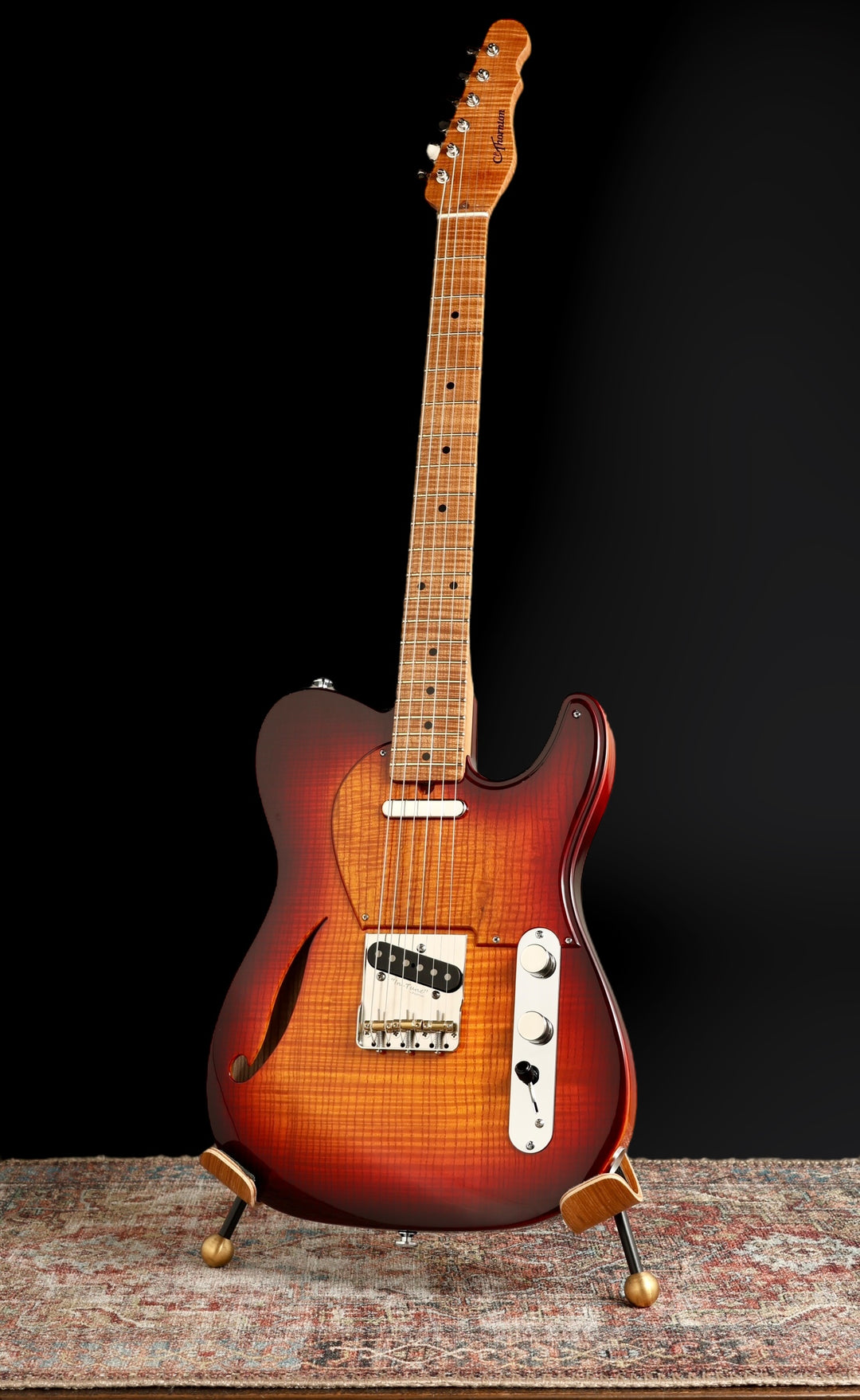 CP Thornton - 20th Anniversary Thinline - Figured Ash / Dark Burst. Ron Ellis Pickups. New Arrival. (Authorized Dealer)
