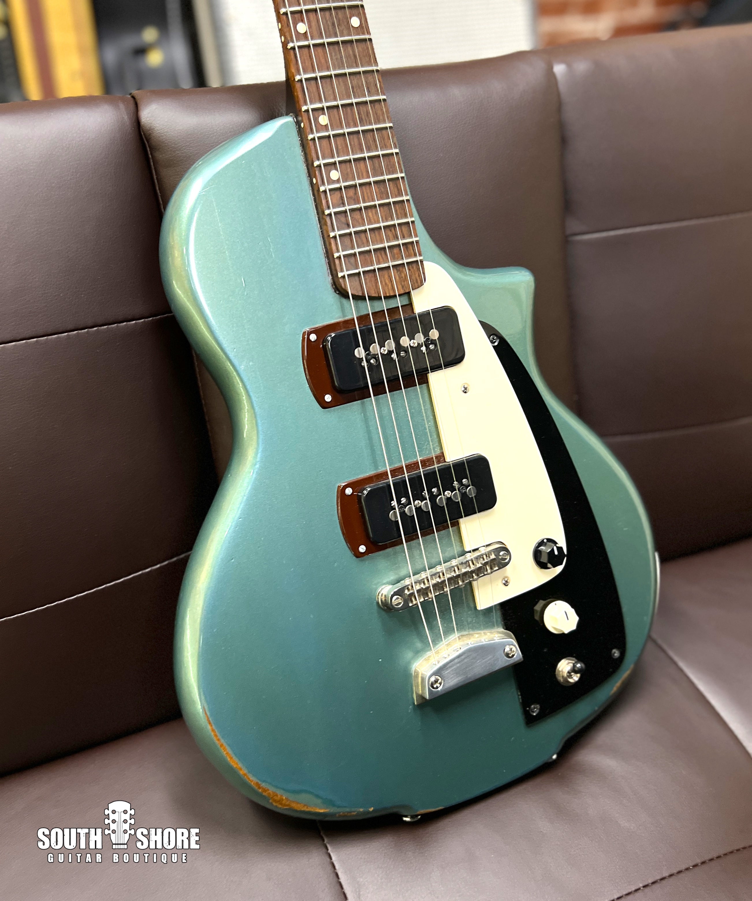 Harvester Guitars Lupine Short Scale - 2020 - Aged Pelham Blue W/ HSC by Harvester