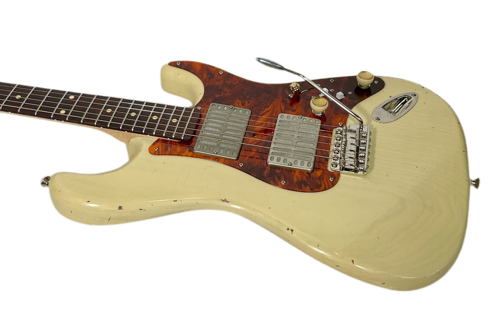 Waterslide Guitars S-Style Dual Foil 2022 Blonde w/ upgraded 1-Piece Body NEW (Authorized Dealer)