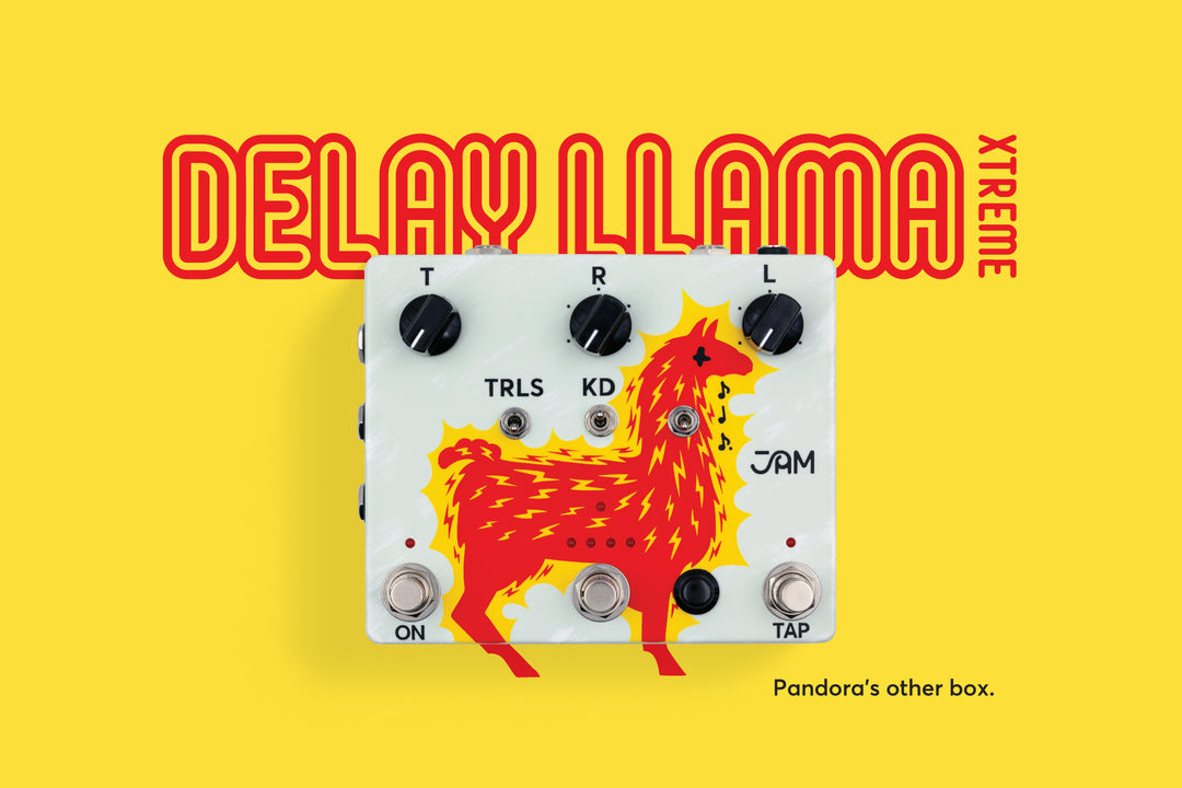 JAM Pedals Delay Llama Xtreme 2024 - Graphics. NEW, (Authorized Dealer)