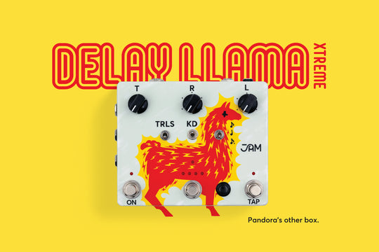 JAM Pedals Delay Llama Xtreme 2024 - Graphics. NEW, (Authorized Dealer)