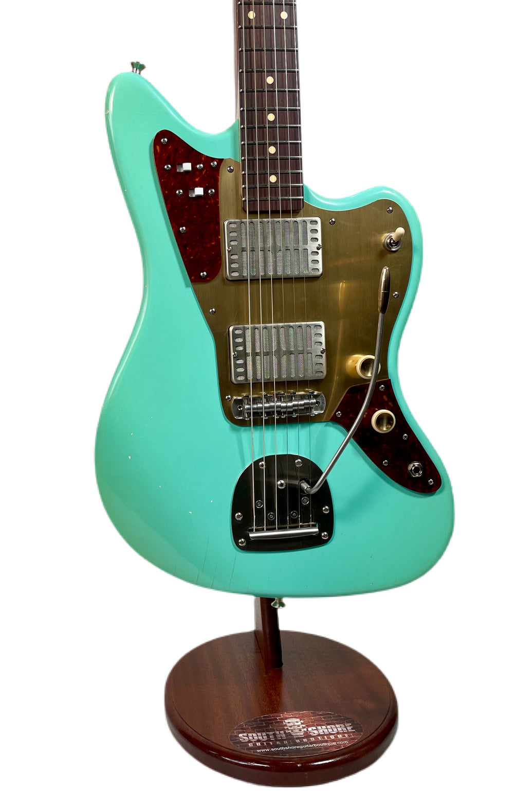 Waterslide Guitars Offset Surf Green w/ Mojo Dual Foils & Descendant Vibrato NEW (Authorized Dealer)