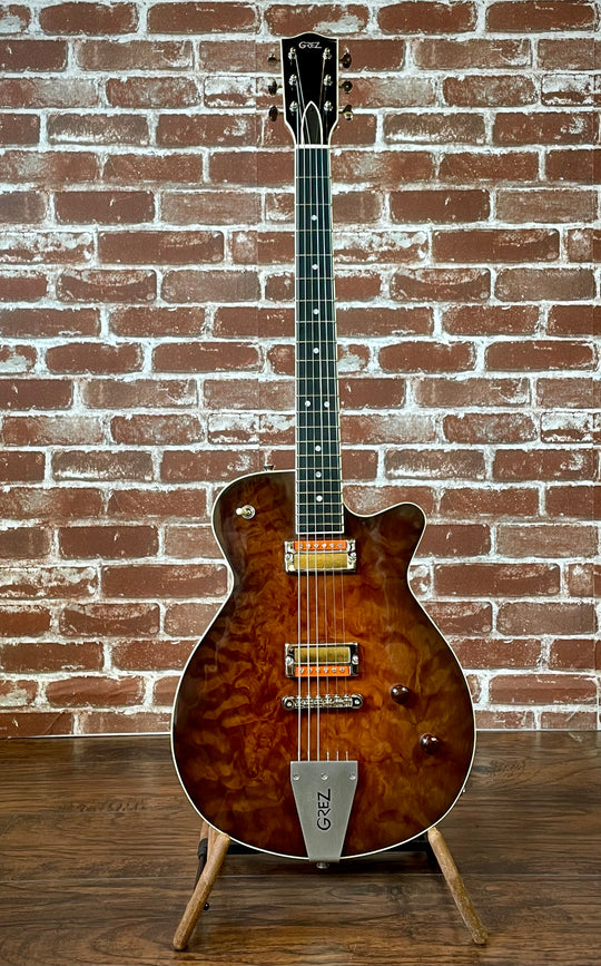 Grez Mendocino Custom 2021 Dark Burst Quilt Top, Binding & Novak Gold-Foils NEW (Authorized Dealer)