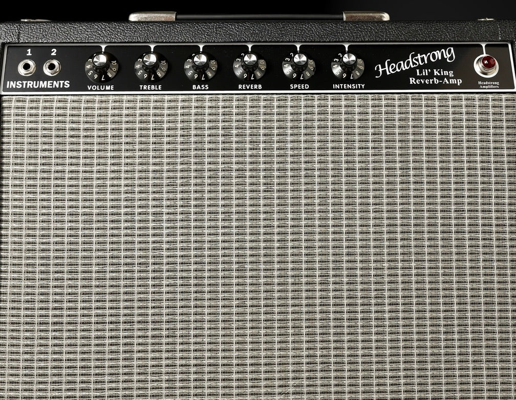 Headstrong Lil’ King Reverb - Black / Aged Silver. GA-SC64 12”