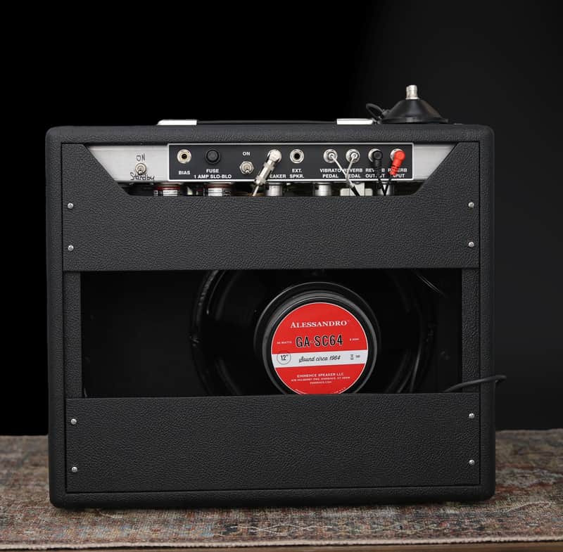 Headstrong Lil’ King S - 25W w/ 6l6’s - Black-Silver cloth 12” GA-SC30. NEW, (Authorized Dealer) by Headstrong