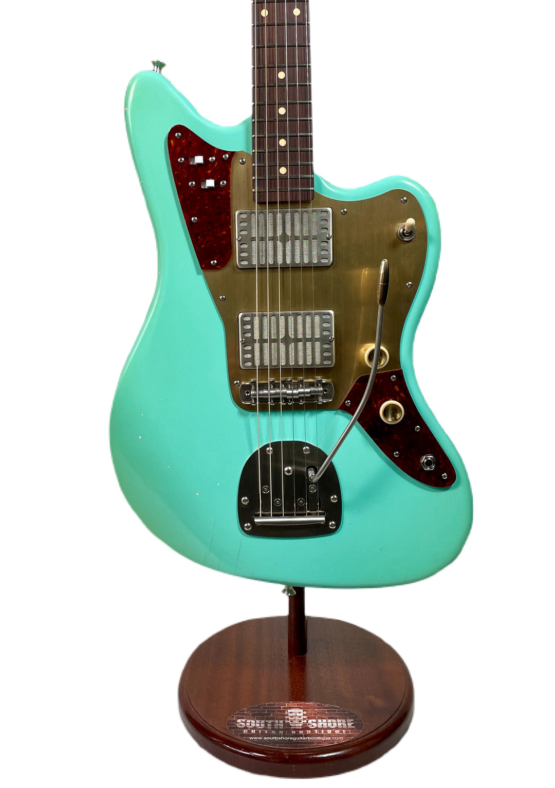 Waterslide Guitars Offset Surf Green w/ Mojo Dual Foils & Descendant Vibrato NEW (Authorized Dealer)