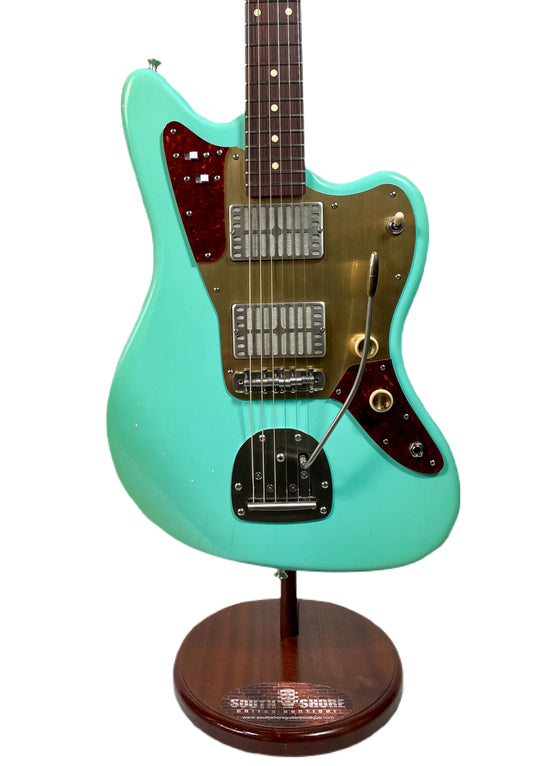 Waterslide Guitars Offset Surf Green w/ Mojo Dual Foils & Descendant Vibrato NEW (Authorized Dealer)