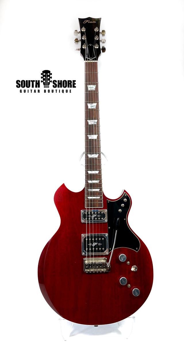 Fiam Guitars Nightingale by Ex Ronin Luthier Izzy Lugo, 2021 Wine Red/Black NEW (Auhthorized Dealer)