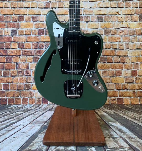 Bilt Zaftig 2019 Olive Drab w/ Lollar Staple P-90's & Black Mastery Hardware