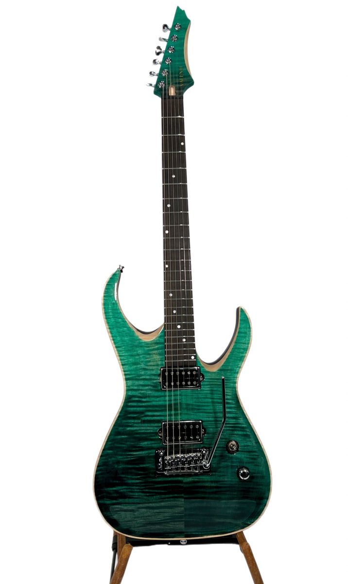 Valenti Guitars Callisto Carved Top 2022 Teal Green / Black, NAMM Special 1 of 5 NEW (Authorized Dealer)