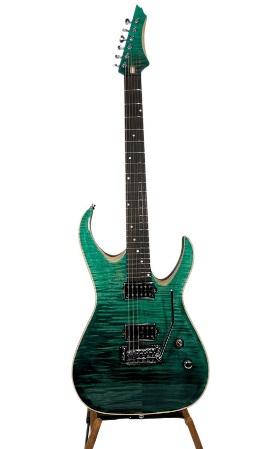 Valenti Guitars Callisto Carved Top 2022 Teal Green / Black, NAMM Special 1 of 5 NEW (Authorized Dealer)