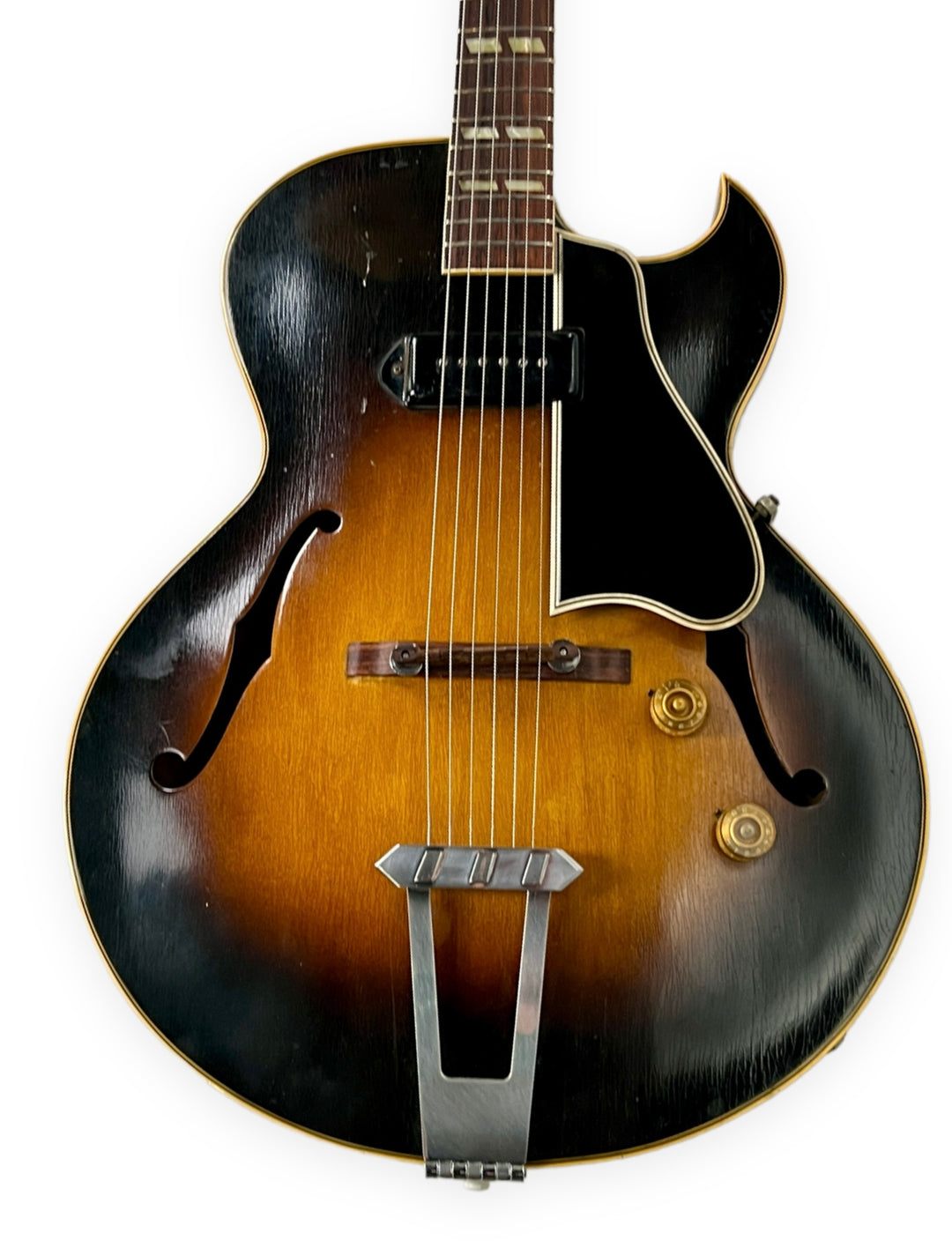 Gibson ES-175 1952 Sunburst. Great players guitar w/ pro setup & new re-fret. Vintage Bigsby included.