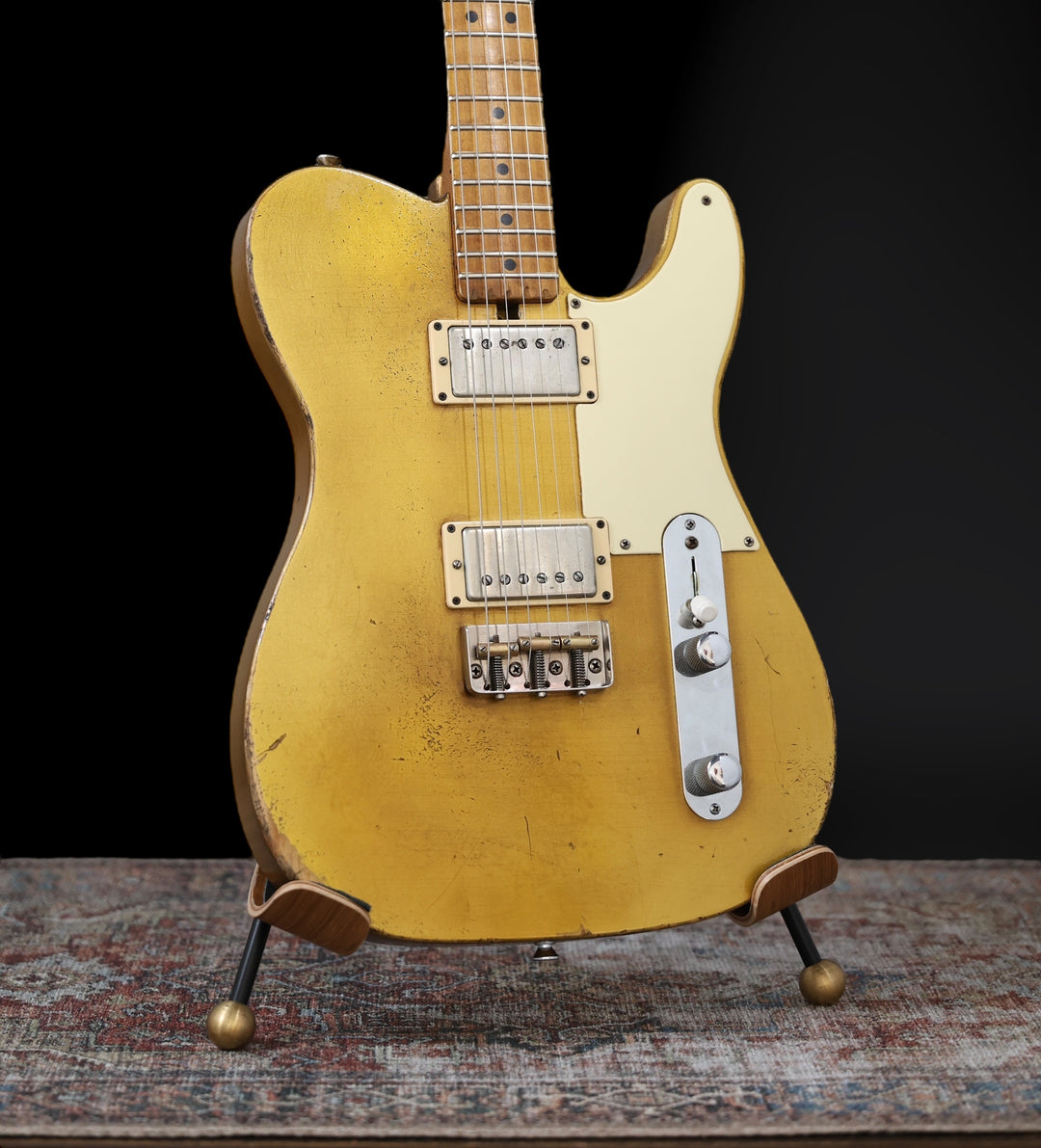 Nacho Banos 1949 Prototype, Chambered Hollow Body w/ “PAF” Style Pickups 2019 - Aged Gold. Collector Owned. 5lbs 15oz by Nacho Banos