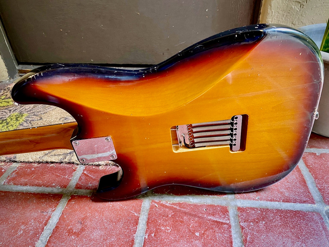 Waterslide S-Style W/ Mojo Lap-Steal and Gold-Foil Pickups, 2020 Sunburst NEW (Authorized Dealer)